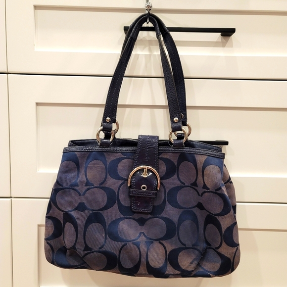 Coach East West Soho Monogram Bag - Picture 1 of 13